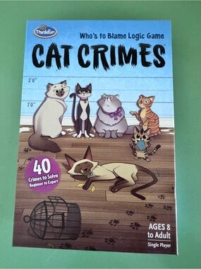 ThinkFun! Cat Crimes Logic Game - Blue Box